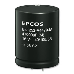 EPCOS (B41252A8478M000) Electrolytic Capacitor, Snap-in, 4700 uF, 63 V