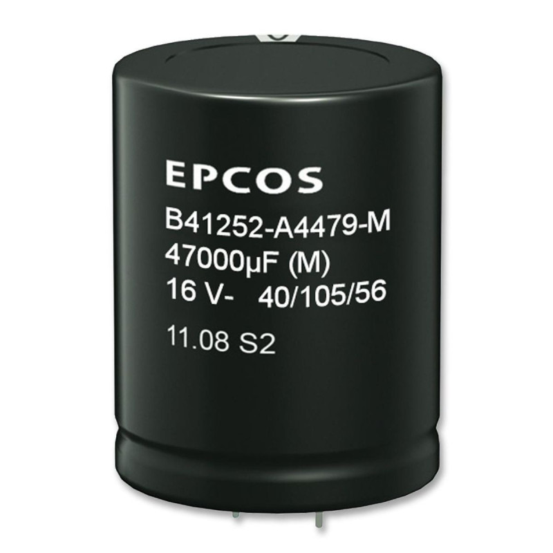 EPCOS (B41252A8109M000) Electrolytic Capacitor, Snap-in, 10000 uF, 63 V