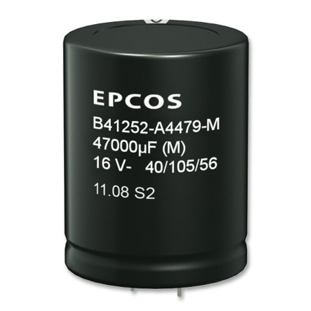 EPCOS (B41252A8109M000) Electrolytic Capacitor, Snap-in, 10000 uF, 63 V