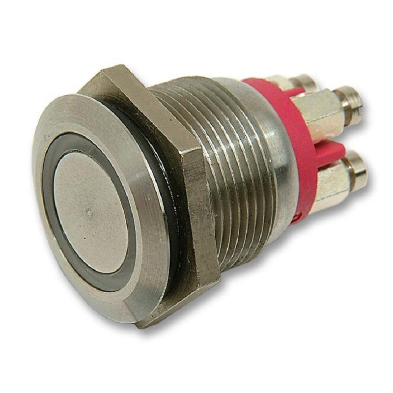 Bulgin Limited (MPI002/TERM/AM) Vandal Resistant Switch, 19.2 mm, SPST-NO