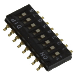 Multicomp Pro (MCDHN-08F-V) DIP / SIP Switch, SPST, 24 VDC, 25 mA