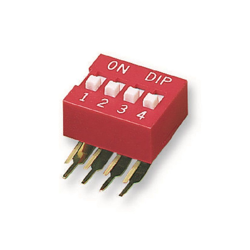 Multicomp Pro (MCNDA-04V) DIP / SIP Switch, SPST-NO, 24 V, 25 mA