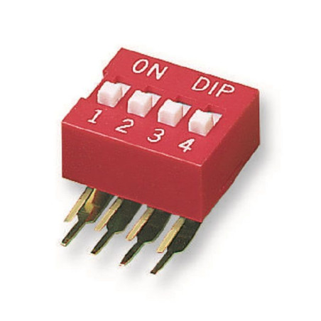 Multicomp Pro (MCNDA-04V) DIP / SIP Switch, SPST-NO, 24 V, 25 mA