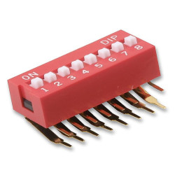 Multicomp Pro (MCNDA-08V) DIP / SIP Switch, SPST-NO, 24 V, 25 mA