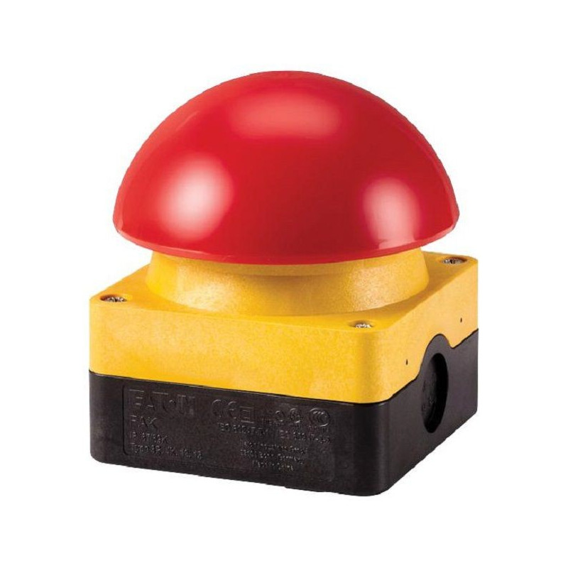 Eaton (FAK-R/V/KC01/IY) Emergency Stop Switch, SPST-NC,
