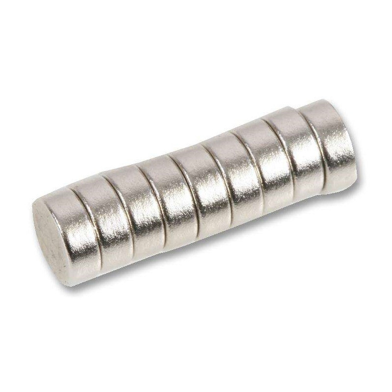 Duratool, Magnets, Pack of 10, Button, Rare Earth, 8mm x 3mm, , D01766
