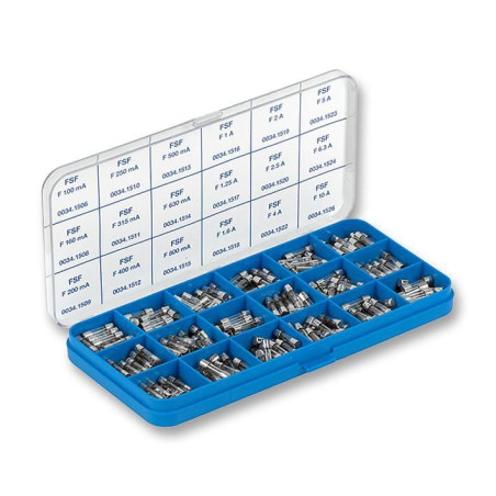 Schurter (0034.9856) Fuse Kit, Quick Acting, Glass Tube, Miniature