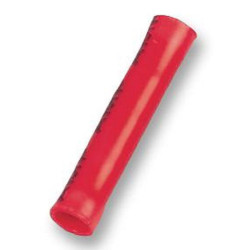 Multicomp Pro (BV1) Butt Splice, Red, BV, 22 AWG, 16 AWG