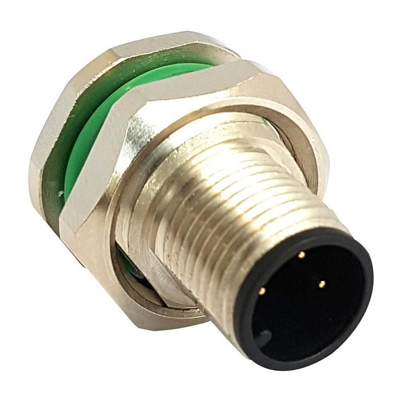 Bulgin Limited (PXMBNI12RPM05BPCM16) Sensor Connector, M12, Male