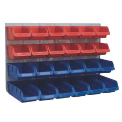 Duratool (D01971) Wall Mounted Storage Set with Bins