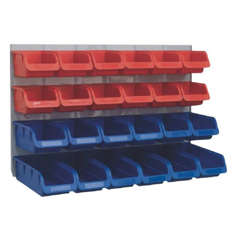 Duratool (D01971) Wall Mounted Storage Set with Bins