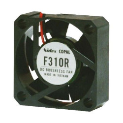Nidec Copal (F310R-12LC) DC Axial Fan, 12 V, Square, 30 mm, 10 mm