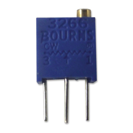 Bourns (3266W-1-501LF) Trimpot, Multi Turn, Cermet, Top Adjust, 500 ohm
