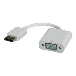 Roline (12.03.3135) Audio Adapter, White, DisplayPort Plug, VGA Receptacle
