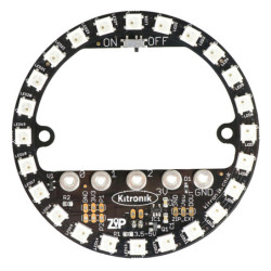 Kitronik (5625) ZIP Halo for micro bit  24 x Full Colour ZIP LEDs
