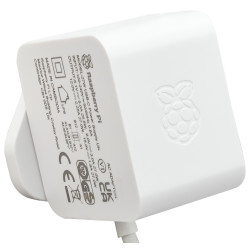 RASPBERRY-PI (SC1407) Power Supply, USB-C, 5.1 V, 5 A, White, EU Plug 4263039