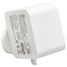 RASPBERRY-PI (SC1407) Power Supply, USB-C, 5.1 V, 5 A, White, EU Plug 4263039