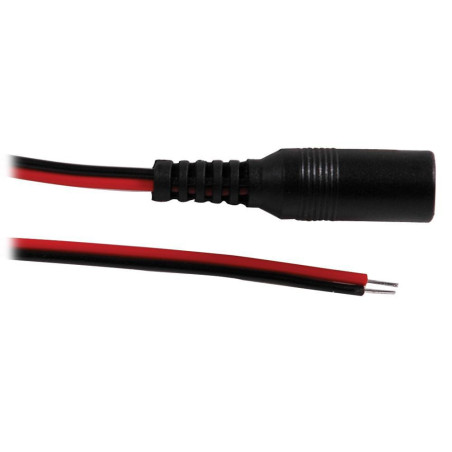 DC Barrel Jack Adapter - Female with pigtail cable