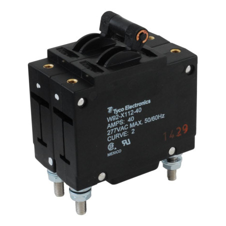TE Connectivity  Hydromagnetic  Circuit Breaker  2P  277V  40A