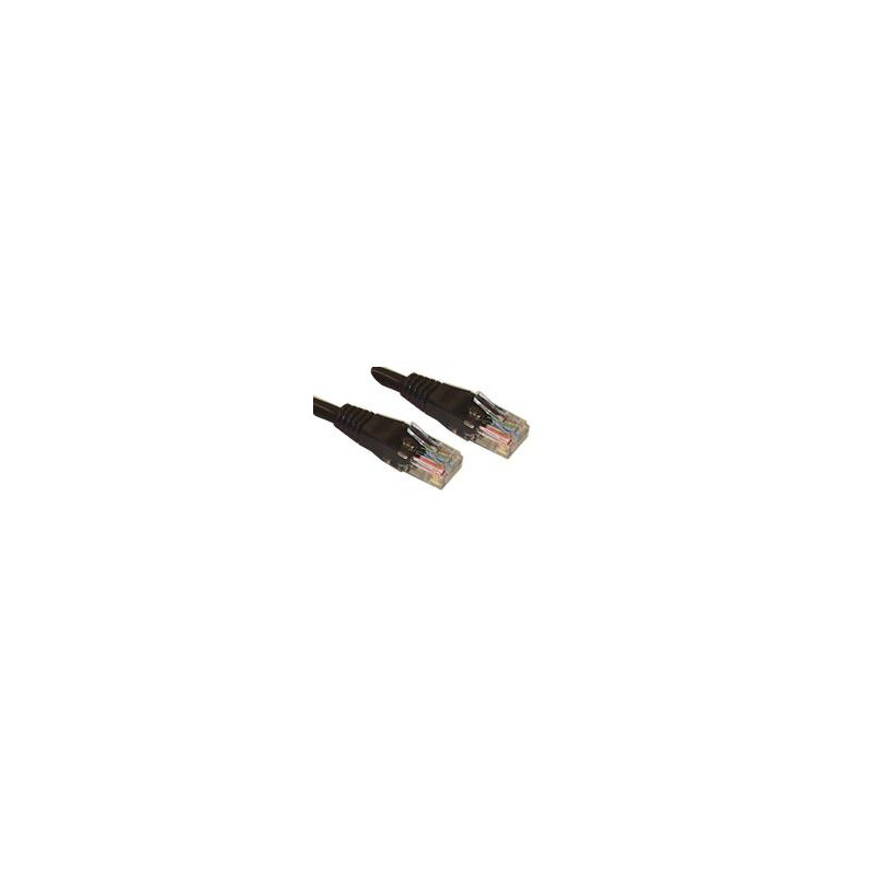 PRO SIGNAL (PSG90959) Ethernet Cable, UTP, Patch Lead, Cat6, RJ45 Plug to RJ45 Plug, Black, 25 m