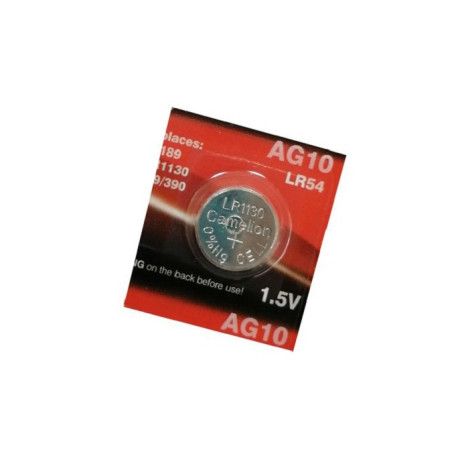 CAMELION AG10 BP1 A Coin Battery SOX 1.5V 80mA 11.6x3.1mm AG10-BP1