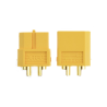 Durable XT60 bullet connector kit with gold-plated contacts, designed for high-current, low-resistance power connections in RC
