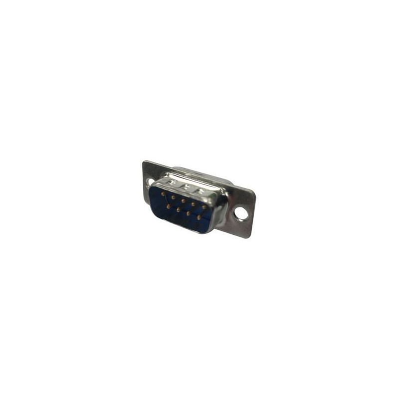 DB9 D-Sub Plug Connector 9 Pin DE Stamped Contacts Solder Cup Standard