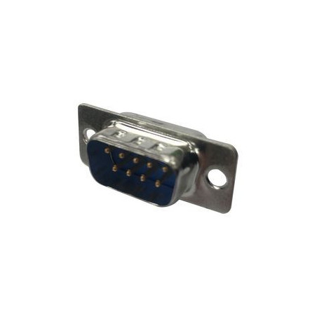 DB9 D-Sub Plug Connector 9 Pin DE Stamped Contacts Solder Cup Standard