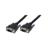 Fully Wired 15 Pin SVGA Male to Male Monitor Lead 2m Black VGA Cable