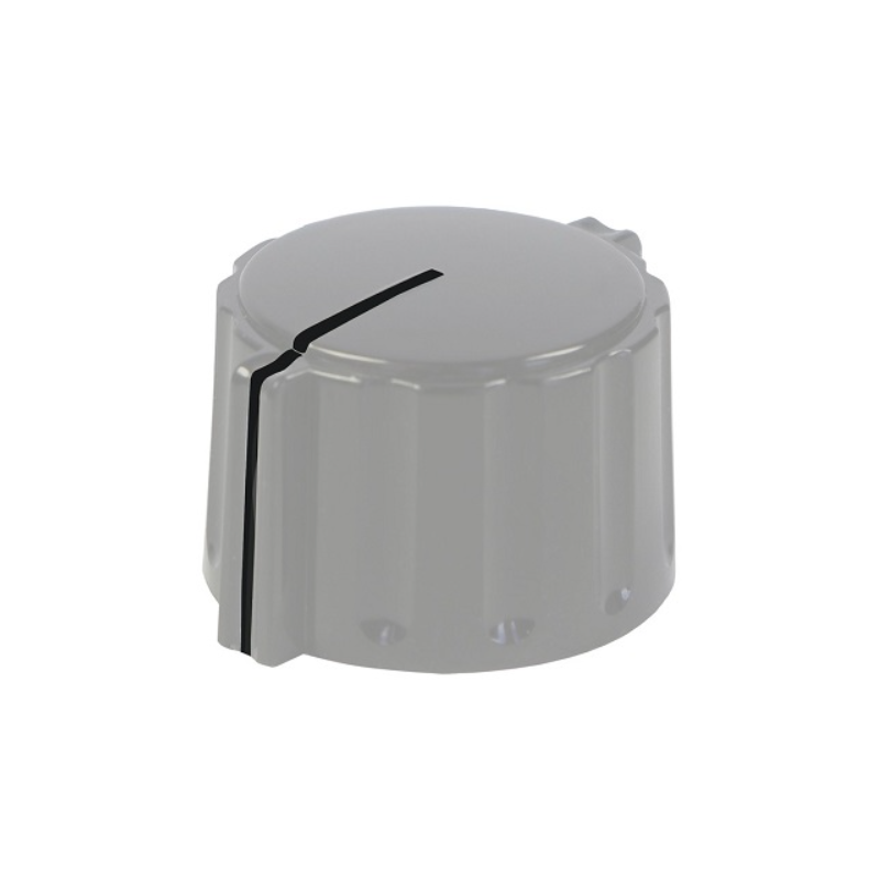 Elma (021-4510) Round Shaft Knob, 6.35mm | Grey Potentiometer Knob