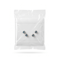 4-Port Satellite & F-Connector Wall Outlet Faceplate - White