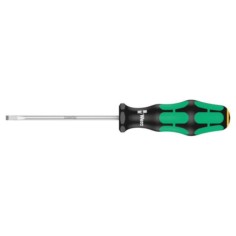 Wera (110004) Screwdriver  Slotted  100 mm Blade  4 mm Tip  198 mm Overall