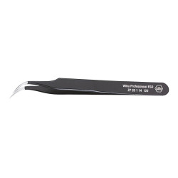 Wiha (32335) Tweezer  ESD  Precision  Curved  Pointed  Stainless Steel