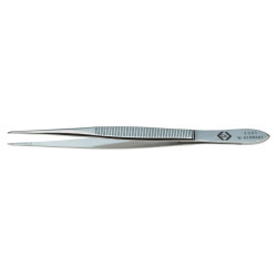CK Tools (T2301) Tweezer  Fine Blunt Tip  Precision  115mm  Carbon Steel