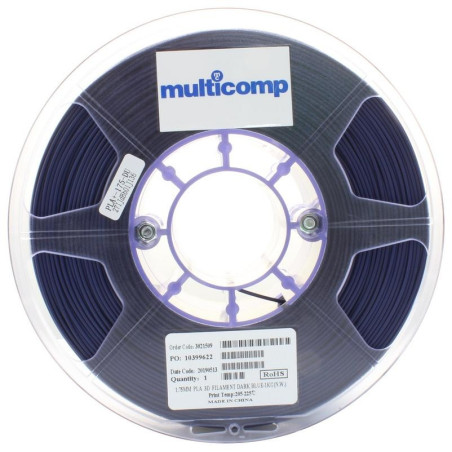 3D Printer Filament PLA 1.75 mm Dark Blue 225 Degree Celcius Melting Temp
