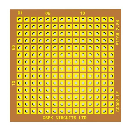 GSPK Circuits (GC002-LF) Prototyping Board  FR2  40mm x 40.5mm