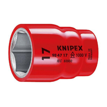 Knipex (98 47 18) Socket  Hexagon  0.5 Drive  18 x 55 mm"