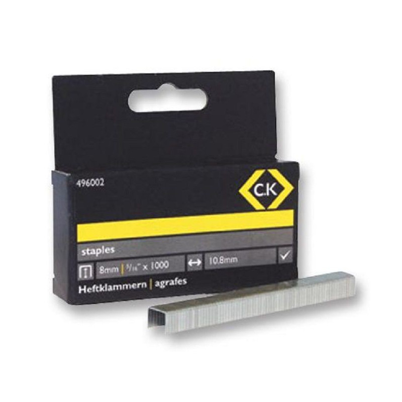 CK Tools (496002) Pack of 1000 Heavy Duty 10.5 x 8mm Staples