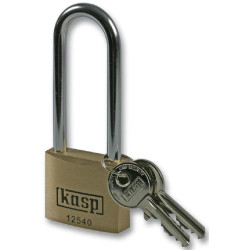 Kasp Security (K12540L63) Long Shackled Premium Brass Padlock